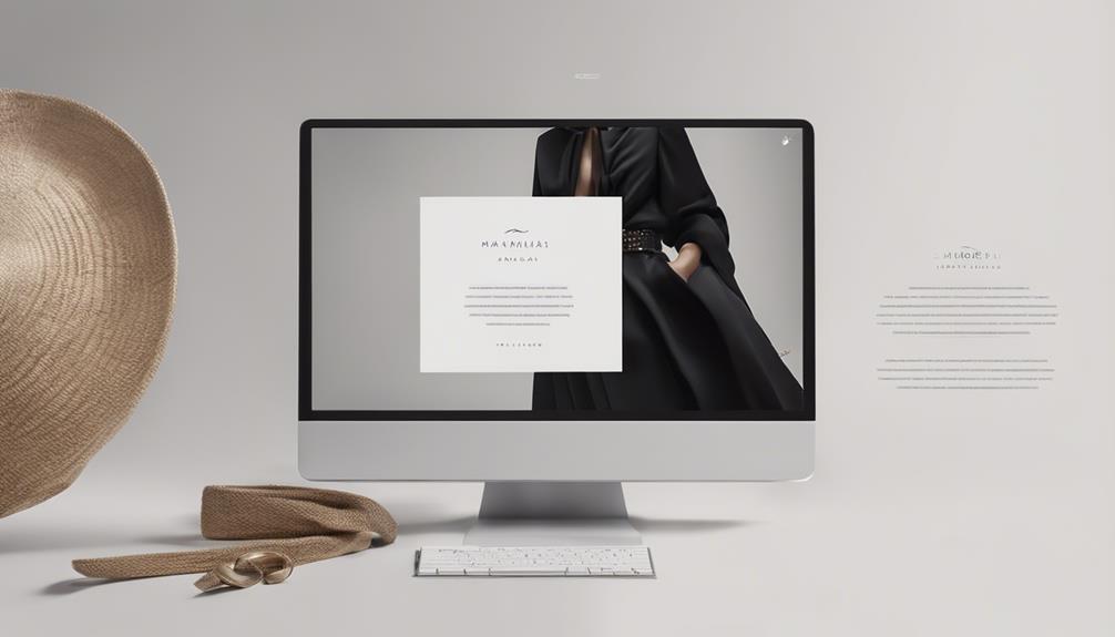 minimalistic aesthetic for websites